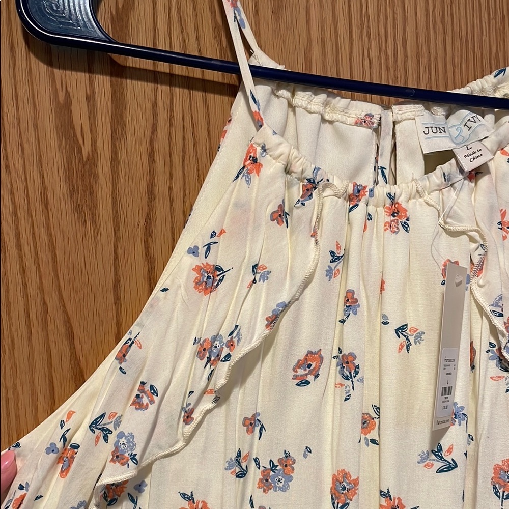 Floral Halter Strap Top